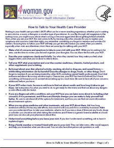 How to Talk to you Health Care Provider Image