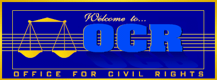 OCR logo welcome banner