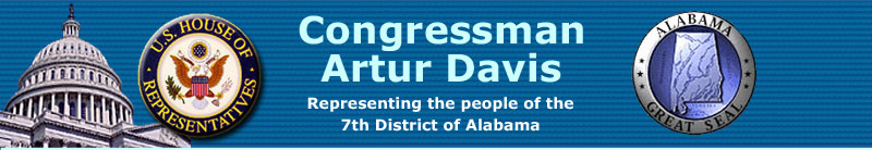 Header: Congressman Artur Davis representing the people of Alabama's 7th Congressional District
