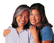 Photo of a mother and daughter