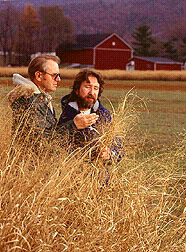 researchers examining switchgrass