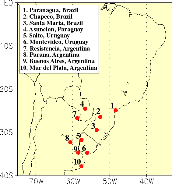 Southeastern South America Graphic