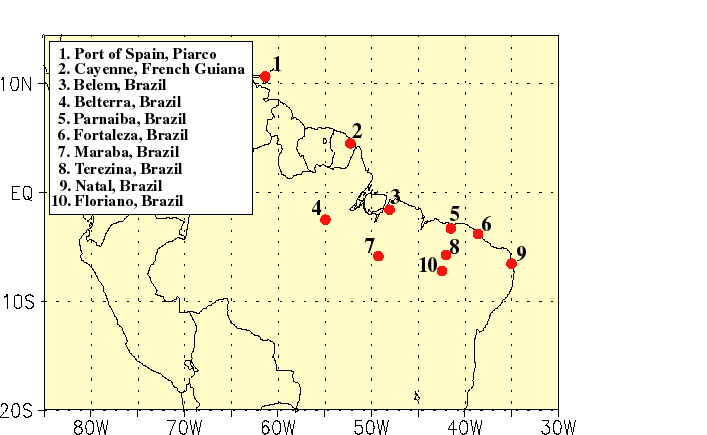 Northeastern South America Graphic