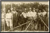 historic photo of a group of surveyors