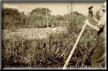 historic photo of surveyors in the field