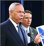 Colin Powell et Tommy Thompson