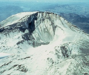 aerial photo of May 17 crater