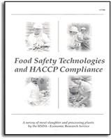 Cover of the Food Safety Technologies and HACCP Compliance questionnaire.