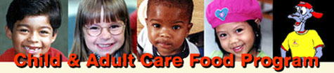 Child and Adult Care Food Program banner takes you to the CACFP home page.