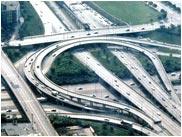 Photo of intertwining highway ramps