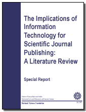 The Implications of Information Technology for Scientific Journal Publishing: A Literature Review
