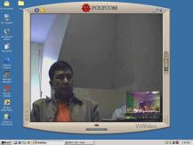 Screenshot of web video conference