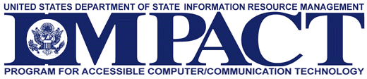 Logo for IMPACT: Information Management Program for Accessible Computer/Communication Technology