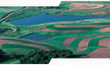 Arial view of farm land