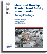 Cover of the report, Meat and Poultry Plants' Food Safety Investments: Survey Findings.