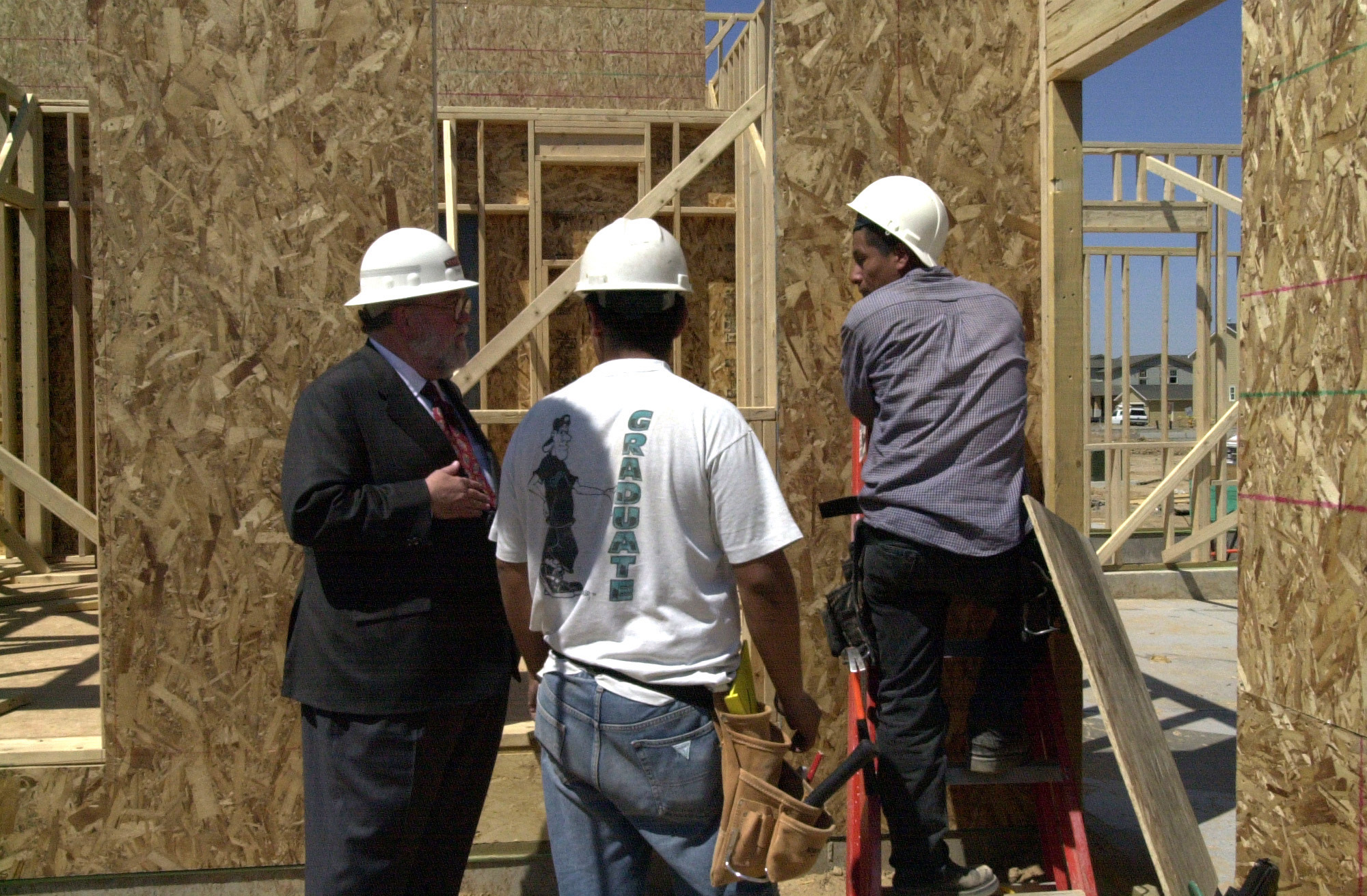 Louis Kincannon tours a construction site -- Denver, CO