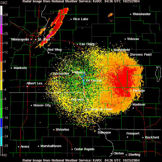 Latest
	radar image