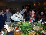 Picture 7, ORR Consultation Reception: attendees around the buffet table