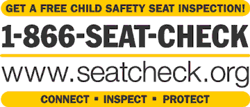 Logo for SeatCheck, 1-866-SEAT-CHECK, www.seatcheck.org
