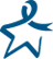Universal blue star symbol to represent the fight against colorectal cancer