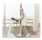 Picture of a senior man working out at a treadmill