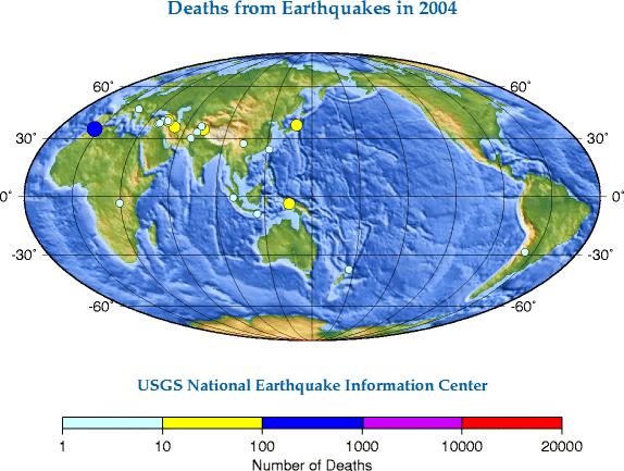 Deaths from Earthquakes
