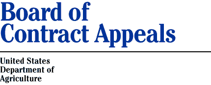 Board of Contract Appeals, United States Department of Agriculture
