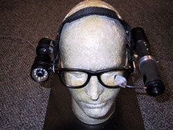 head-mounted components of the Wearable Low Vision Aid