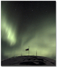 U.S. flag flies at half-staff at South Pole
