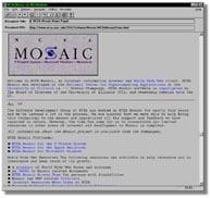 screen shot of Mosaic Web browser