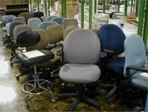 Excess office chairs no longer required by the agency.