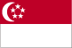 Flag of Singapore is two equal horizontal bands of red (top) and white; near the hoist side of the red band, there is a vertical, white crescent (closed portion is toward the hoist side) partially enclosing five white five-pointed stars arranged in a circle. 2004.