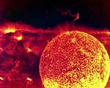 Photo by NASA, solar flare