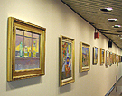Photo of paintings in art gallery