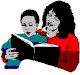 TPD Logo of mother reading to her child.