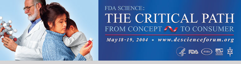 logo for the 2004 FDA Science Forum and www.dcscienceforum.org