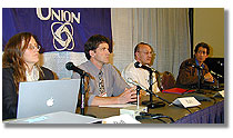 Photo of four panelists