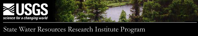 State Water Resources Research Institute Program Banner and Link to USGS homepage