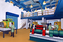 Artist's rendering of the remoded SRRC's Oilseed and Grain Processing Pilot Plant. 