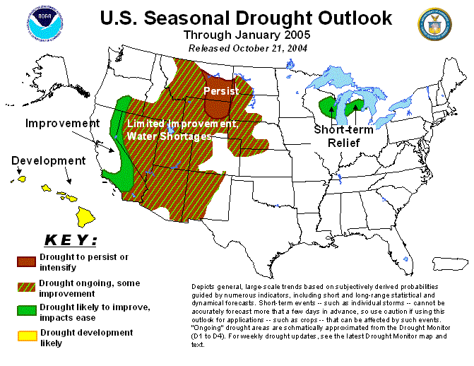 US Seasonal Drought Outlook