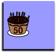 cake/50 graphic