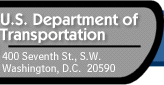 BANNER:  "U.S. Department of Transportation 400 Seventh St, S.W.  Washington D.C.  20590"