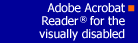 Accessible Adobe Acrobat Reader 5.0 graphic and link