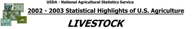 USDA  National Agricultural Statistics Service  2002- 2003 Statistical Highlights of U.S.  Agriculture - Livestock