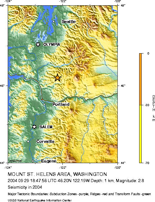 Seismicity in 2004