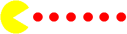 Animation:  Pac-Man gobbling up dots