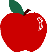 Drawing:  Red apple