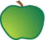 Drawing:  Green apple