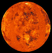 View of the planet Venus.