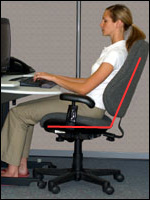 Reclined sitting posture